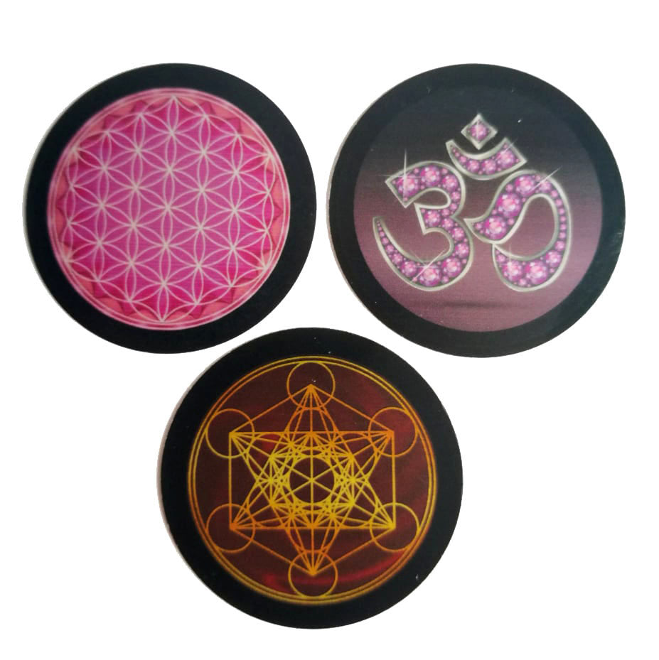 Set 3in1 EMF Harmonizer for mobile phone with motif