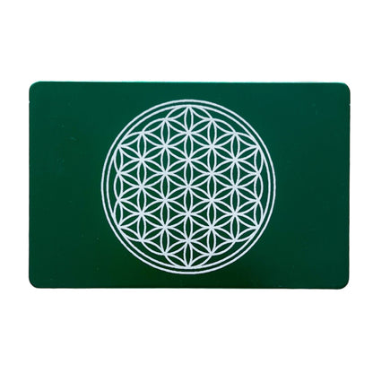 EMF Energy credit card Flower of Life - green