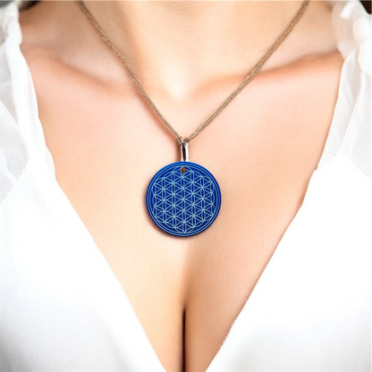 EMF Energy prívesok Kvet života- modrá