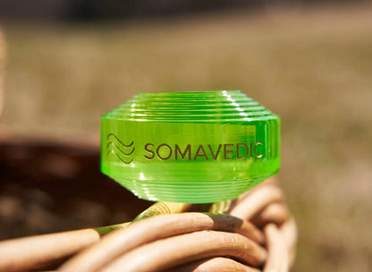 Somavedic Button  Green