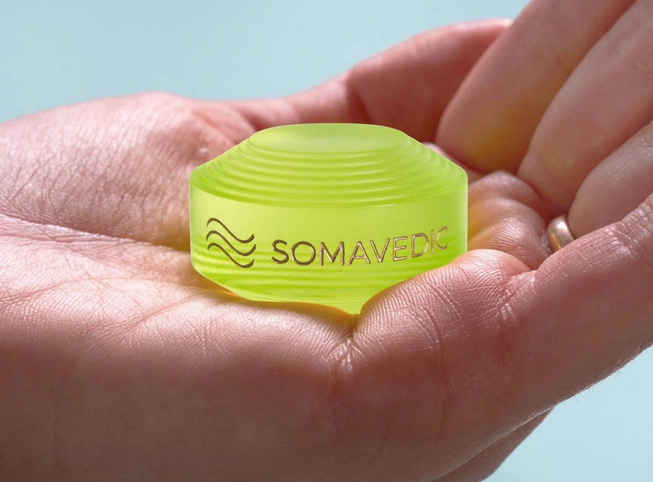 Somavedic Button  Green