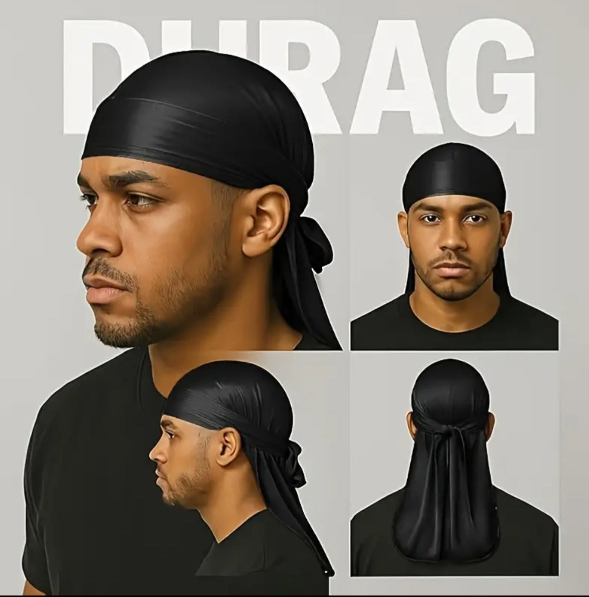 DURAG predĺžený čierny