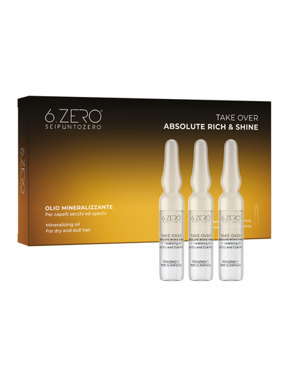 6.ZERO TAKE OVER – ABSOLUTE RICH &amp; SHINE Mineralizing Oil Ampoules